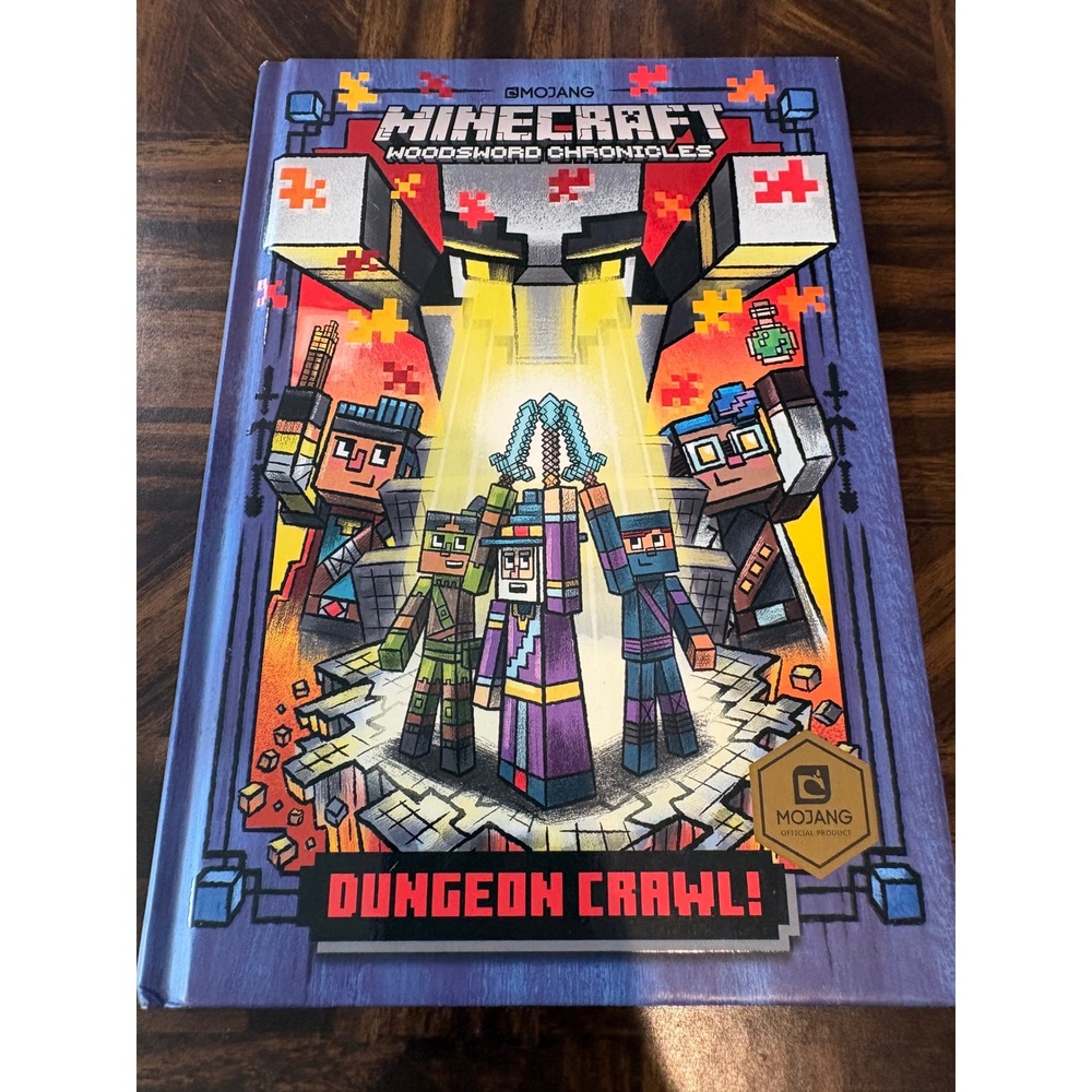 Minecraft Woodsword Chronicles Dungeon Crawl Hardcover Book Mojang